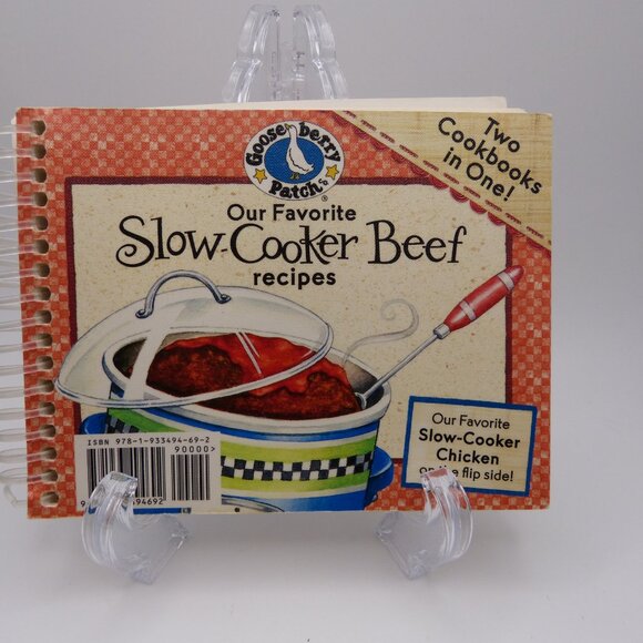 Gooseberry Patch 2 In 1 Slow-Cooker Chicken And Beef Recipes Book, READ - Picture 2 of 8